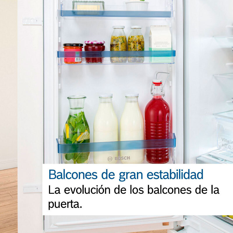 Frigorífico combi integrable Bosch KIN86VSE0 – 260 L, No Frost, 35 dB