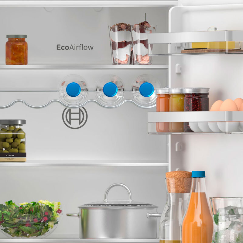 Frigorífico combi integrable Bosch KIN86VSE0 – 260 L, No Frost, 35 dB