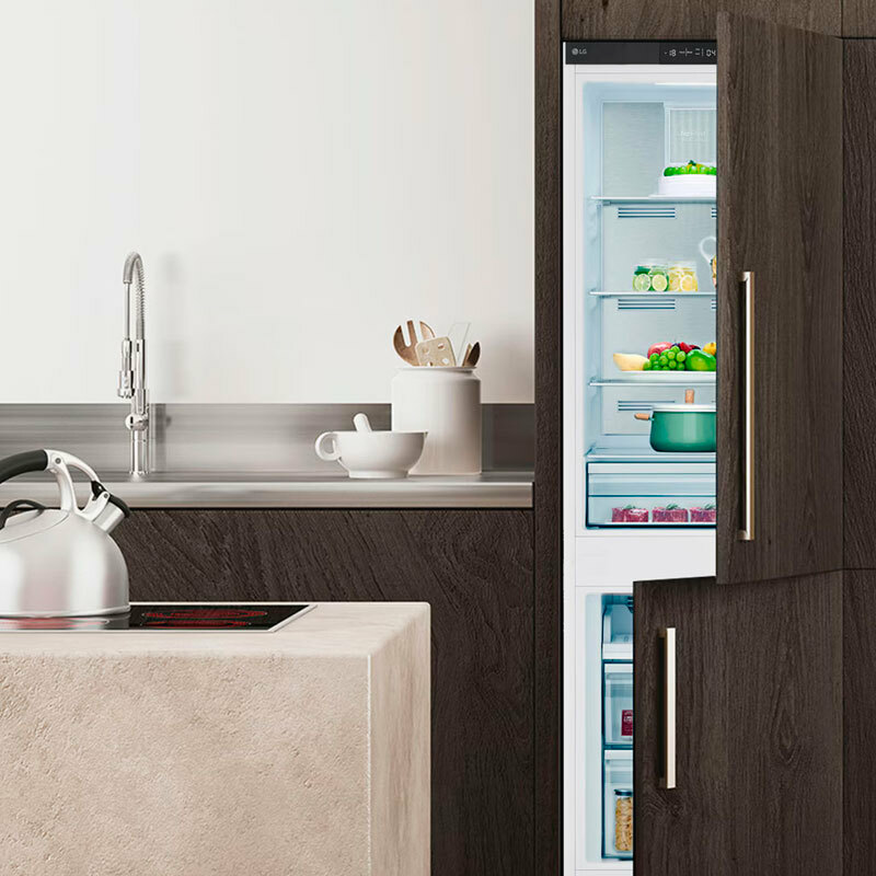 Frigorífico combi integrable LG GTFN256SET – 233 L, Total No Frost, Display táctil