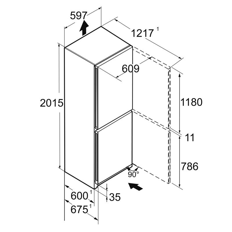 Frigorífico combi Liebherr CNsfd 5723-20 001 – 371 L, NoFrost, DuoCooling