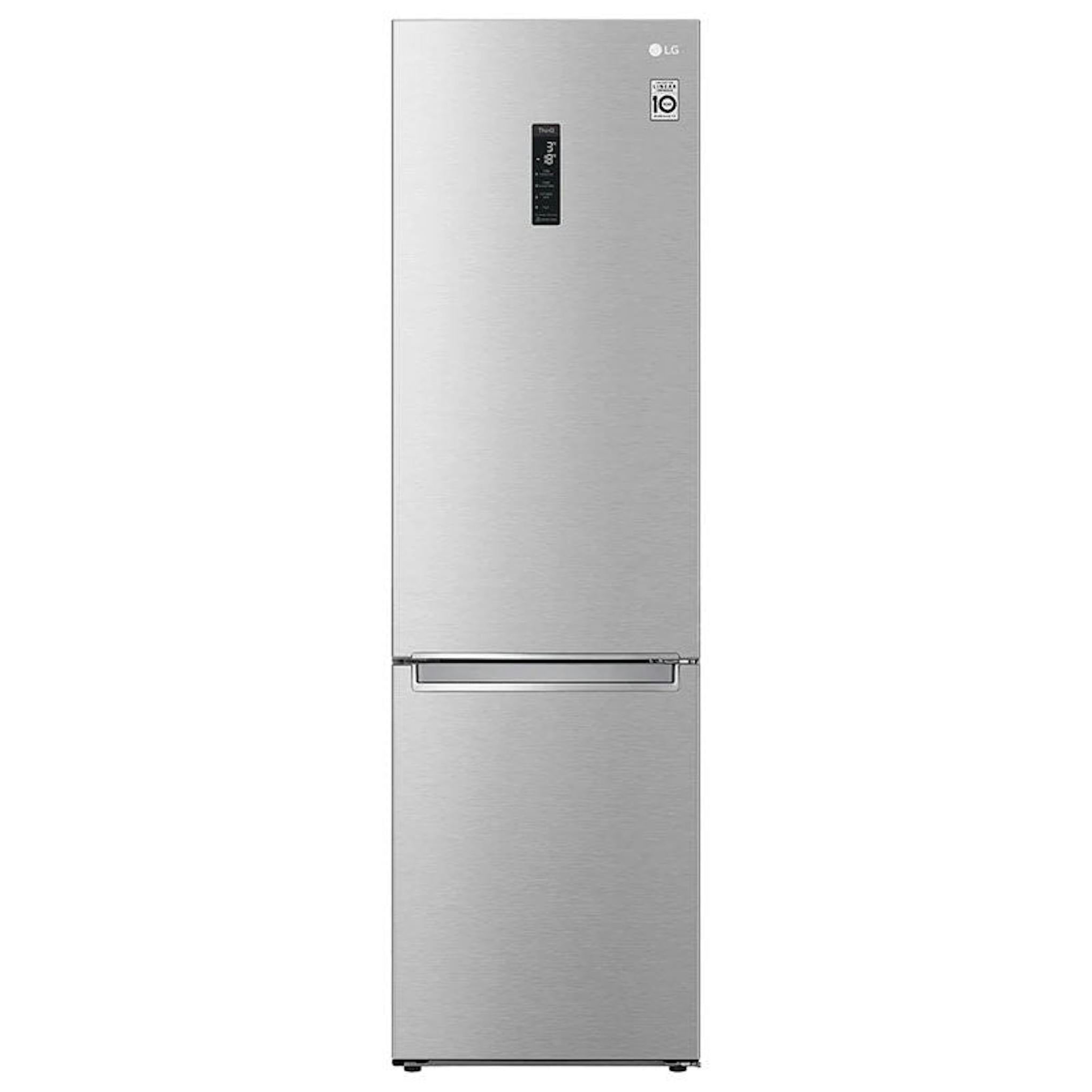 Frigorífico combi LG GBB72NSUCN inox, vista frontal
