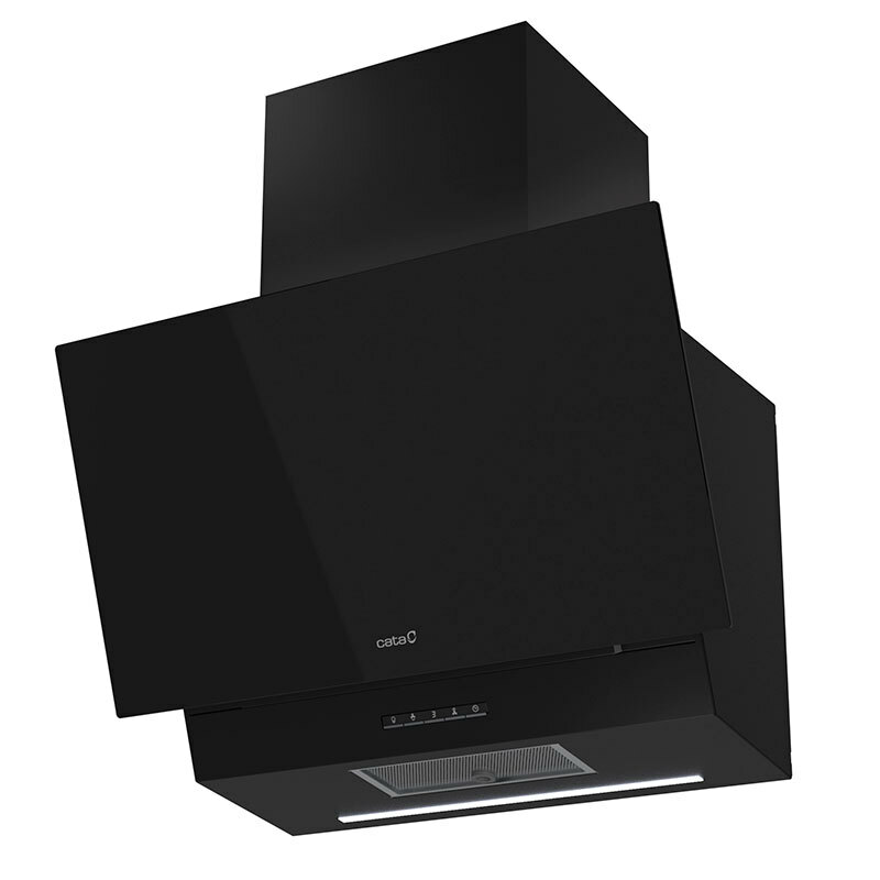 Campana decorativa de pared Cata Thalassa 700 GBK/G – 70 cm, 811 m³/h, Control táctil LED