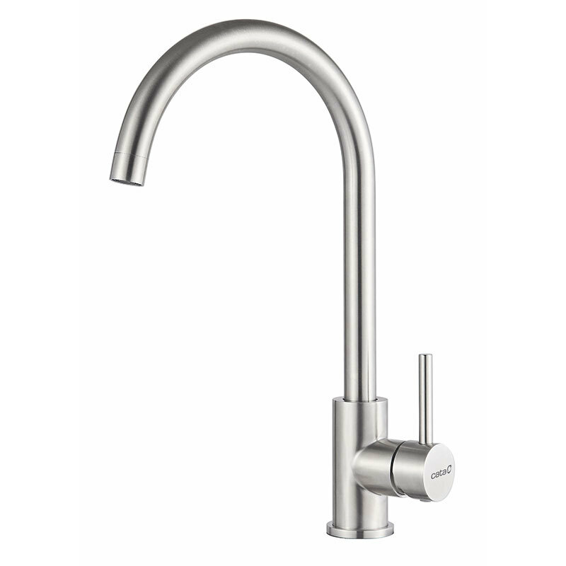 Grifo de cocina Cata CMA X – Monomando, Acero inox, Caño 360°
