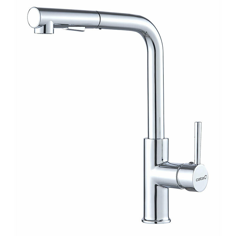 Grifo de cocina CATA CSE CROMO /A – Monomando, Caño extraíble 360°, Ahorro agua