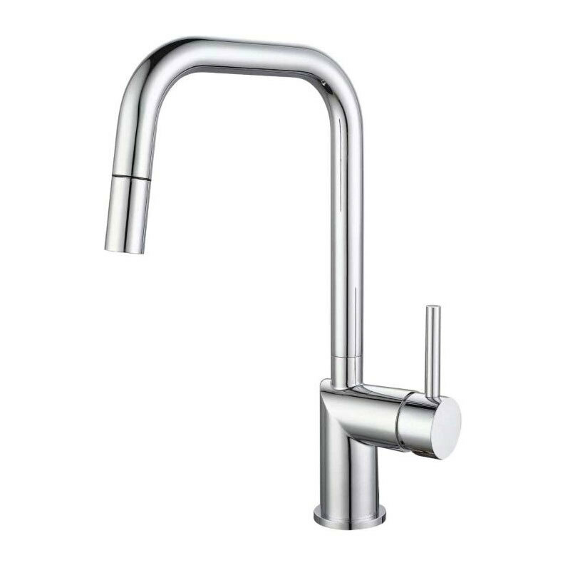 Grifo de cocina Poalgi GCE039 – Monomando, Caño alto extraíble, Ahorro agua