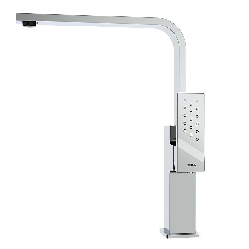 Grifo monomando cocina Teka Brooklyn BKY 915 – Caño alto giratorio, Ahorro 5 L/min, Cartucho cerámico
