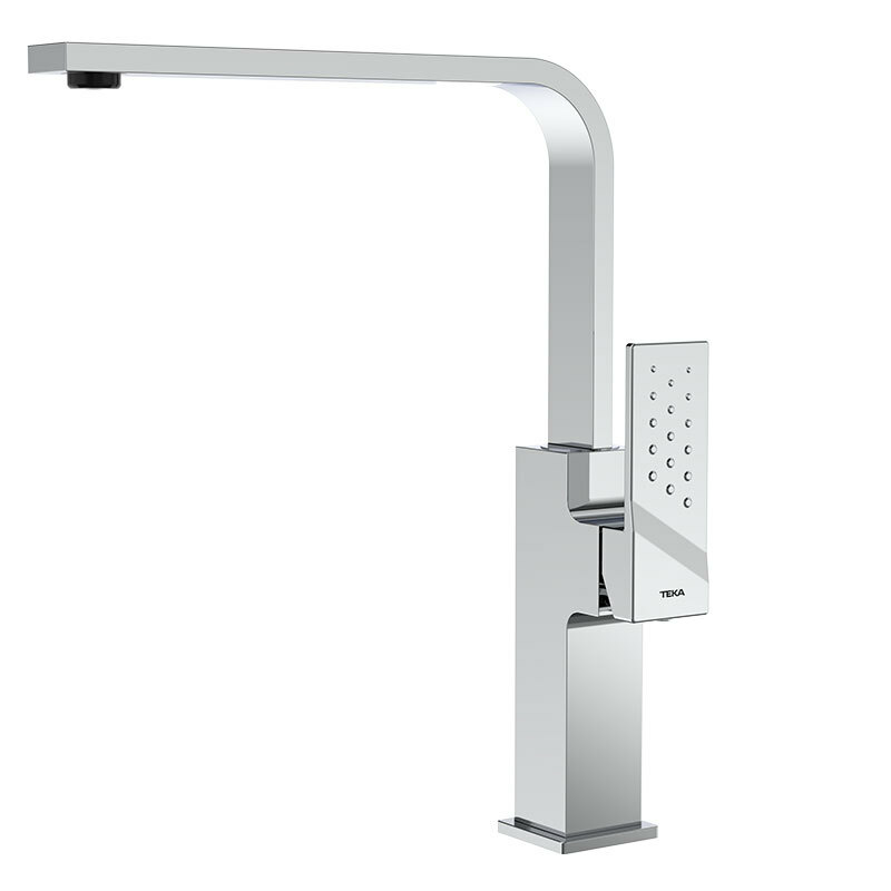 Grifo monomando cocina Teka Brooklyn BKY 915 – Caño alto giratorio, Ahorro 5 L/min, Cartucho cerámico