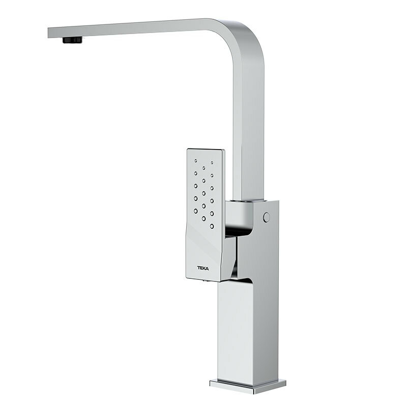 Grifo monomando cocina Teka Brooklyn BKY 915 – Caño alto giratorio, Ahorro 5 L/min, Cartucho cerámico