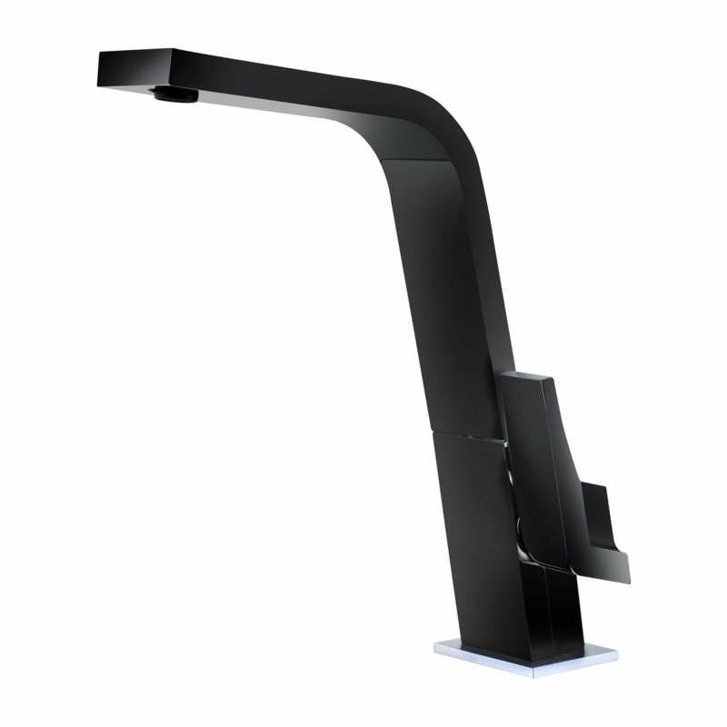 Grifo de cocina Teka IC 915 – Negro mate, caño alto giratorio, cartucho cerámico