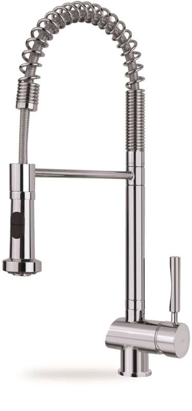 Grifo de cocina Teka MY1 – Monomando, Caño alto extraíble, Cartucho cerámico