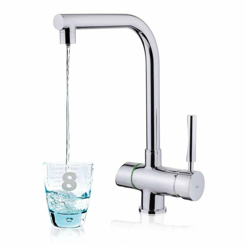 Grifo de cocina Teka OS 206 – 2 vías filtrada, caño alto giratorio, cartucho cerámico