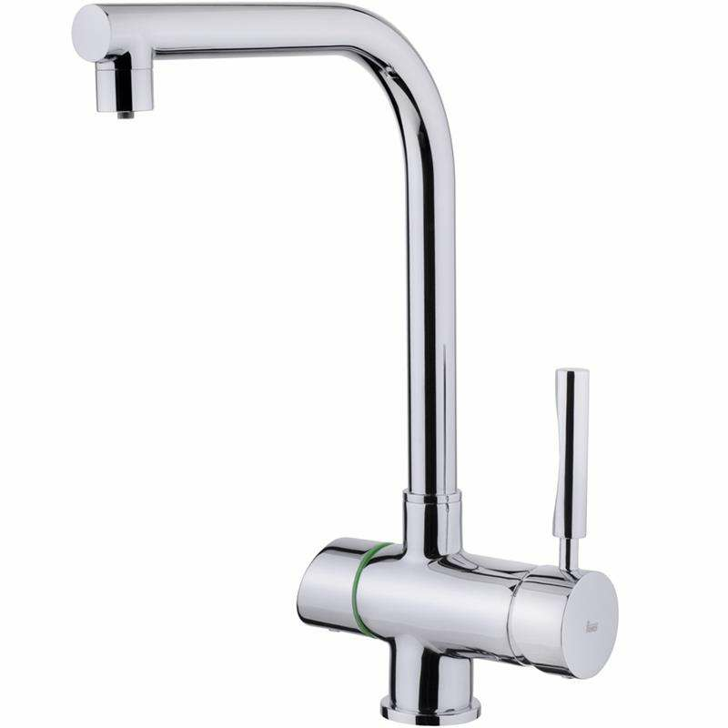 Grifo de cocina Teka OS 206 – 2 vías filtrada, caño alto giratorio, cartucho cerámico