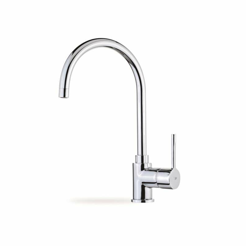 Grifo de cocina Teka SP 995 – Monomando encimera, Caño alto giratorio, Cartucho cerámico