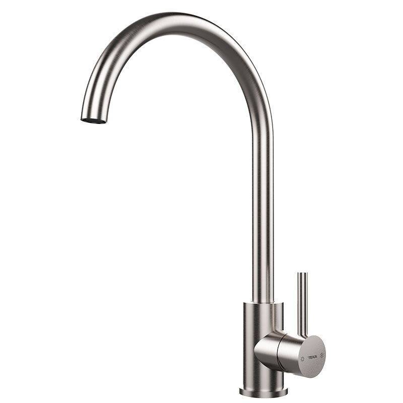 Grifo de cocina Teka UNI 9310 – Inox AISI 304, caño alto 360° y ahorro 5 L/min