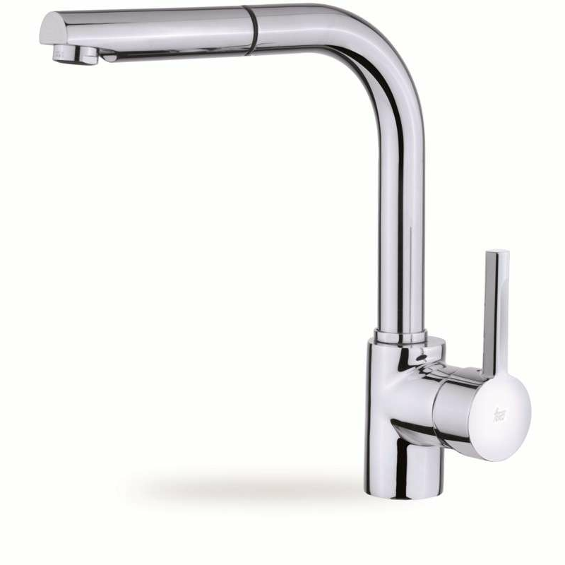 Grifo de cocina Teka ARK 938 – Caño alto extraíble, Monomando, Ahorro agua