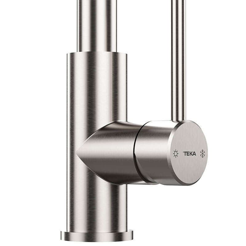 Grifo cocina Teka UNI 9331 – Caño alto extraíble, giro 360º y ahorro de agua