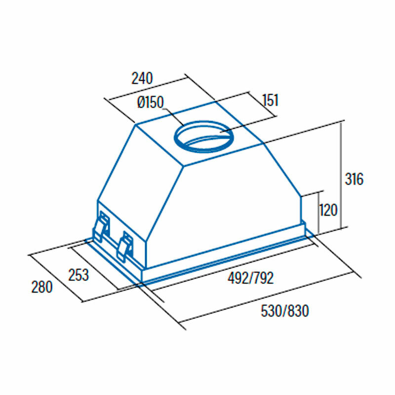 Grupo filtrante Cata GCX 83 SD – 750 m³/h, Silencioso, Clase A
