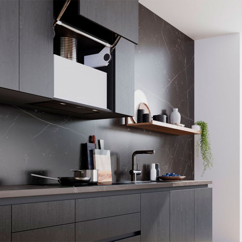 Campana extractora bajo mueble Siemens LB78NPC60 – 800 m³/h, A++, Silenciosa