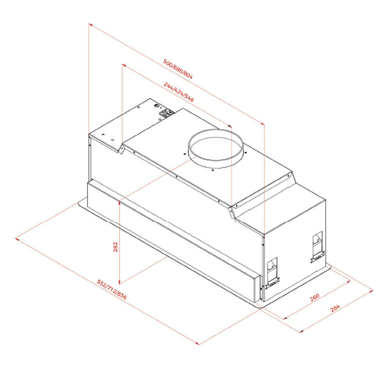 Campana grupo filtrante Teka GFL 87760 EOS IX – Bajo mueble, 759 m³/h, A+