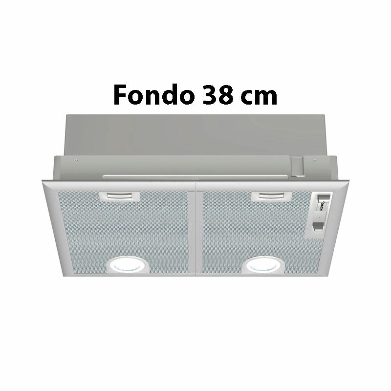 Campana integrable Bosch DHL555BL – Bajo mueble, 618 m³/h, Inox