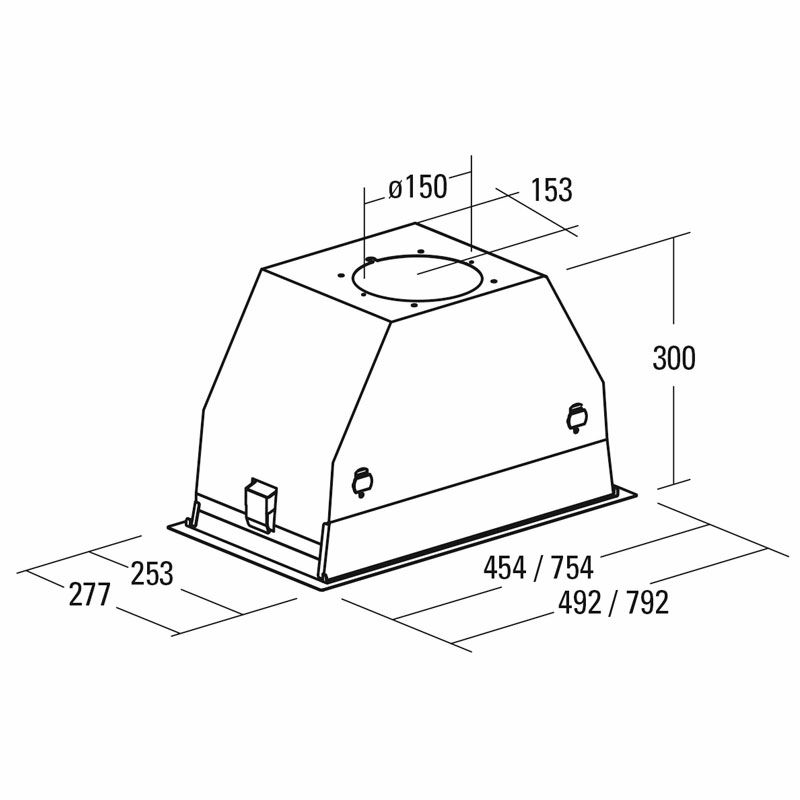 Grupo filtrante Cata GC DUAL 75 BK – Bajo mueble, 820 m³/h, Clase A