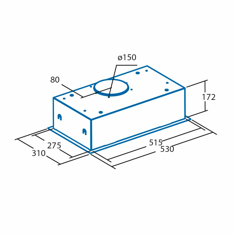 Grupo filtrante Cata G 50 LUX X – Bajo mueble, 400 m³/h, Filtros metálicos lavables