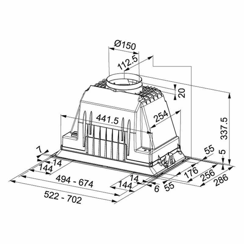Grupo filtrante integrable Mepamsa SMART PLUS NEO 52 X – 590 m³/h, Bajo mueble, Inox