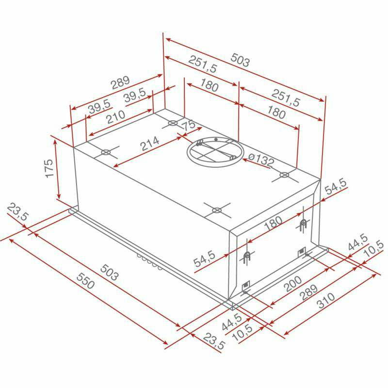 Campana integrable Teka GFH 55 – 55 cm, 315 m³/h, filtros lavables