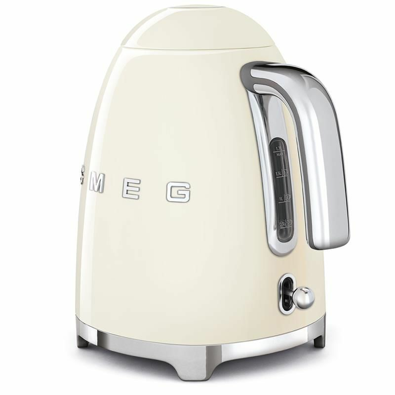 Hervidor eléctrico Smeg KLF03CREU – 1,7 L, 2400 W, Crema 50's