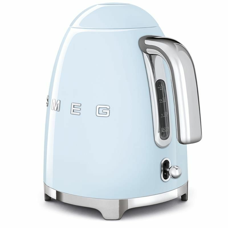 Hervidor eléctrico Smeg KLF03PBEU – Azul pastel, 1,7 L, 2400 W