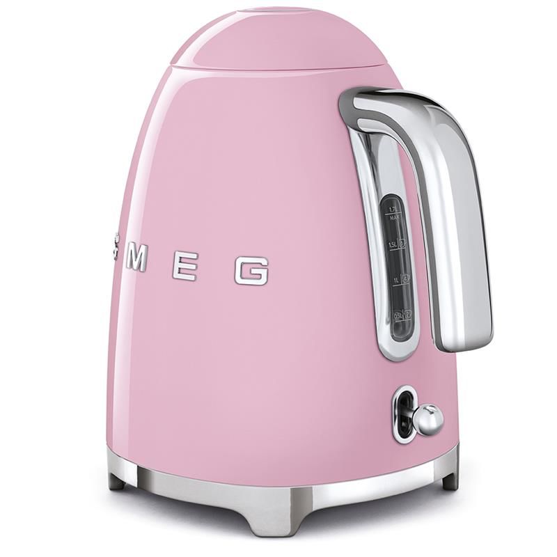 Hervidor eléctrico Smeg KLF03PKEU – 1,7 L, 2400 W, Rosa 50's