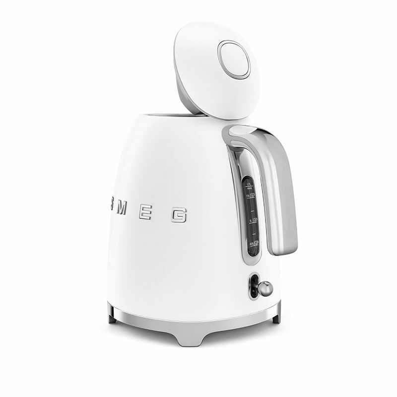 Hervidor eléctrico Smeg KLF03WHMEU – Blanco mate, 1,7 L, 2400 W