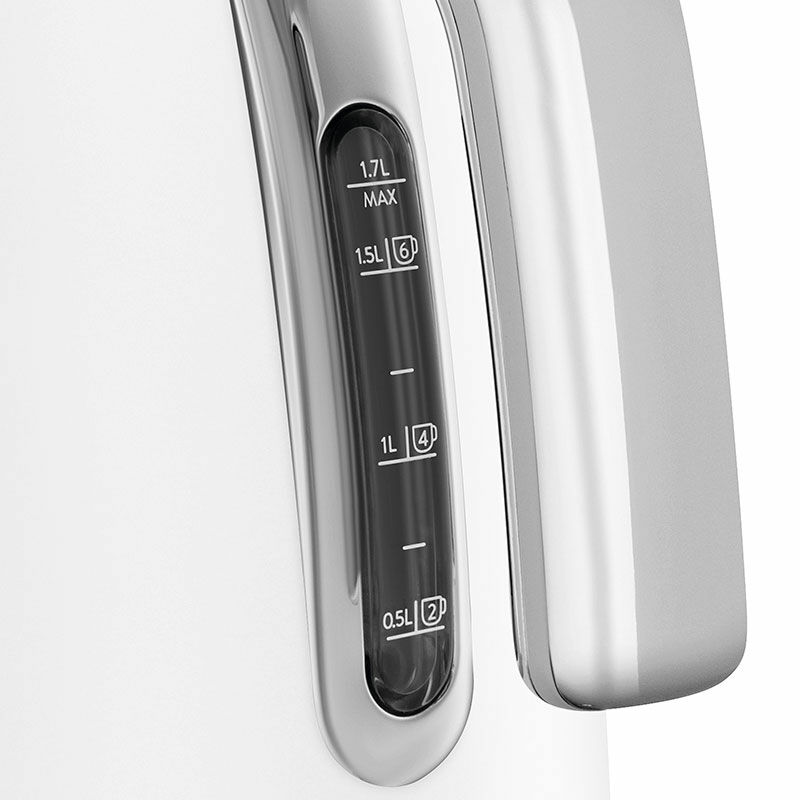 Hervidor eléctrico Smeg KLF03WHMEU – Blanco mate, 1,7 L, 2400 W