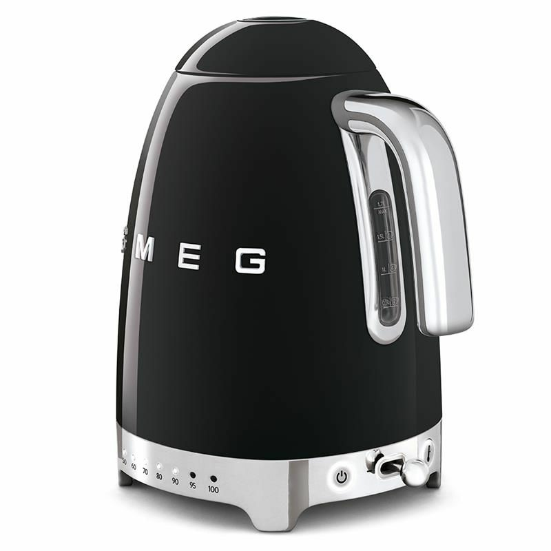 Hervidor eléctrico Smeg KLF04BLEU – 1,7 L, 7 temperaturas, Mantener caliente 20 min