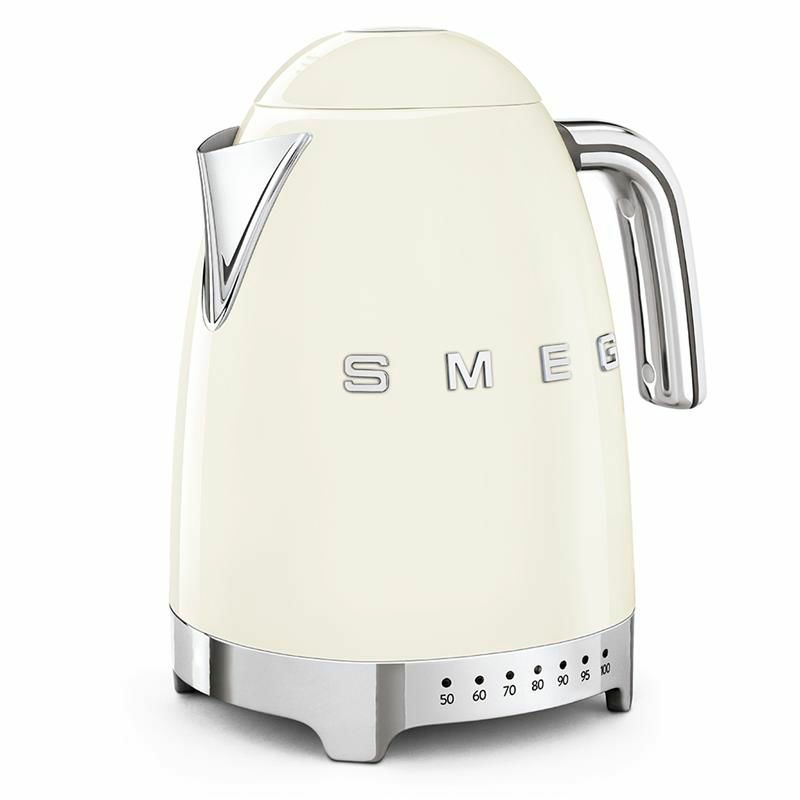 Hervidor eléctrico Smeg KLF04CREU – 1,7 L, 7 temperaturas, Mantener caliente 20 min