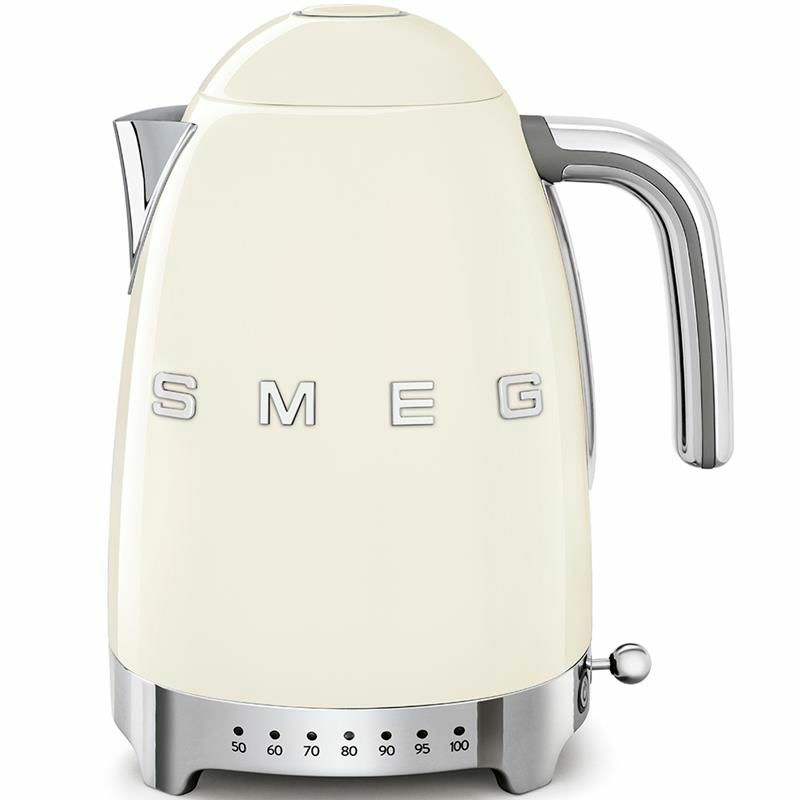 Hervidor eléctrico Smeg KLF04CREU – 1,7 L, 7 temperaturas, Mantener caliente 20 min