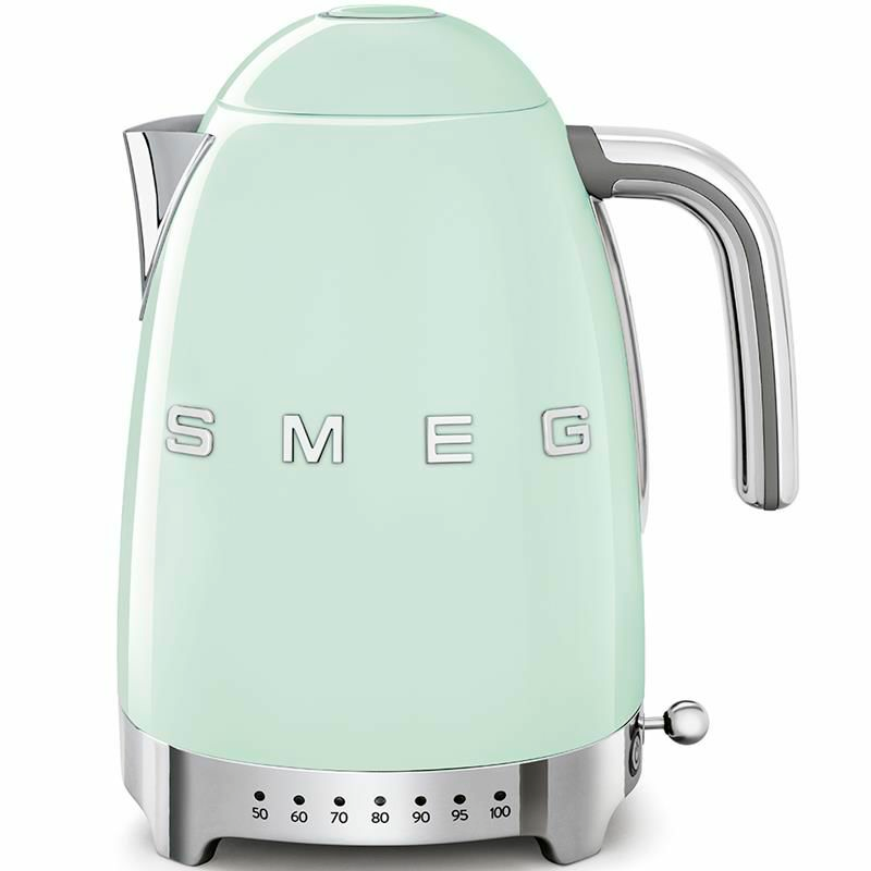 Hervidor eléctrico Smeg KLF04PGEU – 1,7 L, Control 7 temperaturas, Mantener caliente 20 min