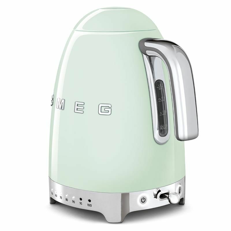 Hervidor eléctrico Smeg KLF04PGEU – 1,7 L, Control 7 temperaturas, Mantener caliente 20 min