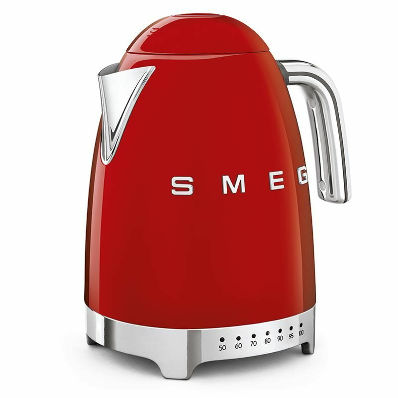 Hervidor eléctrico Smeg KLF04RDEU – 1,7 L, 7 temperaturas, Rojo 50's