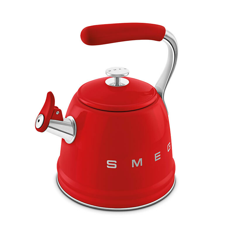 Hervidor Smeg WKF01RD – 2,3 L, Acero inoxidable, Compatible con inducción