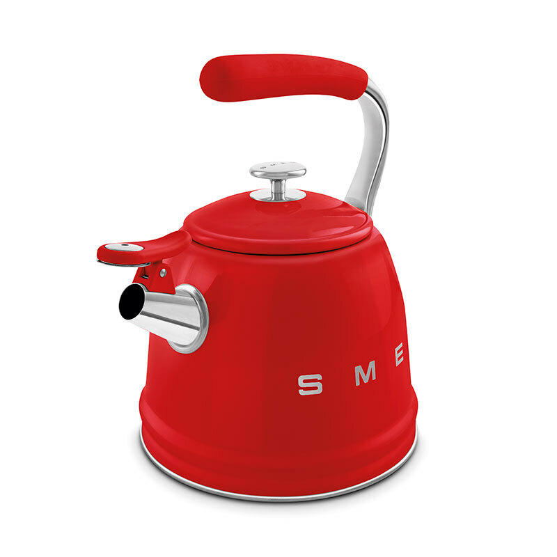 Hervidor Smeg WKF01RD – 2,3 L, Acero inoxidable, Compatible con inducción