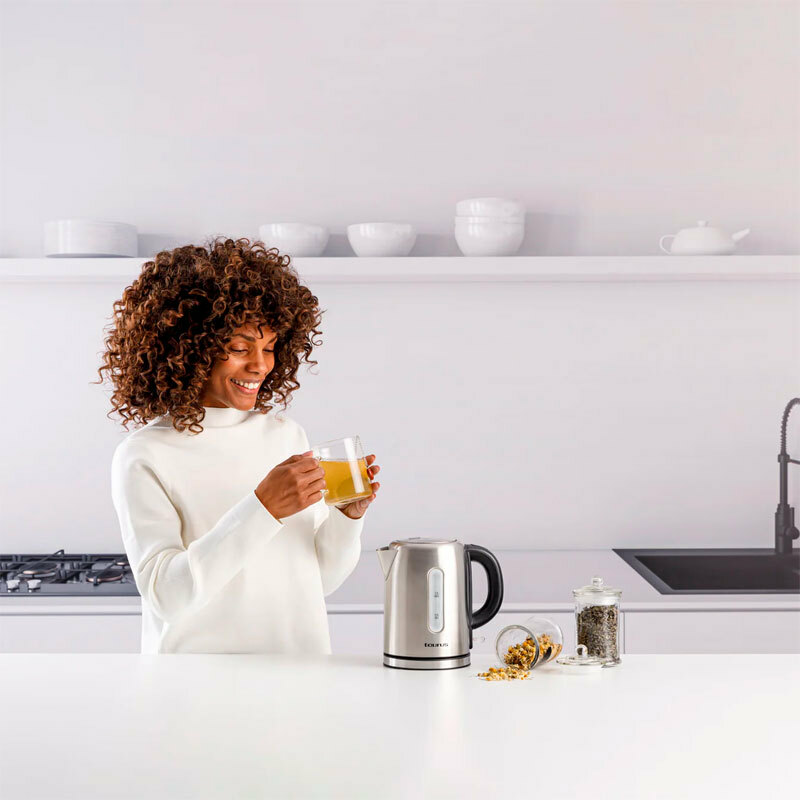 Hervidor eléctrico Taurus Selene Compact – 1,0 L, 2200 W, Acero inoxidable
