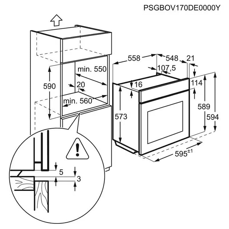 Horno Integrable AEG BPB331161M – SurroundCook, Pirolítico, 72 L