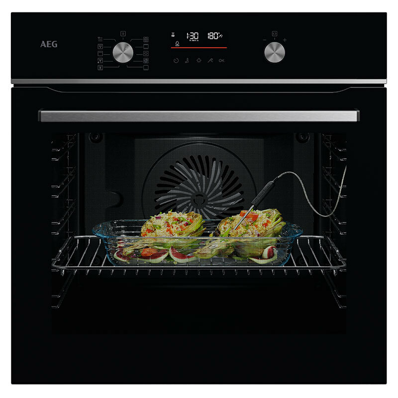 Horno multifunción AEG OA5PB531AB – SteamBake, 71 L, Pirolítico