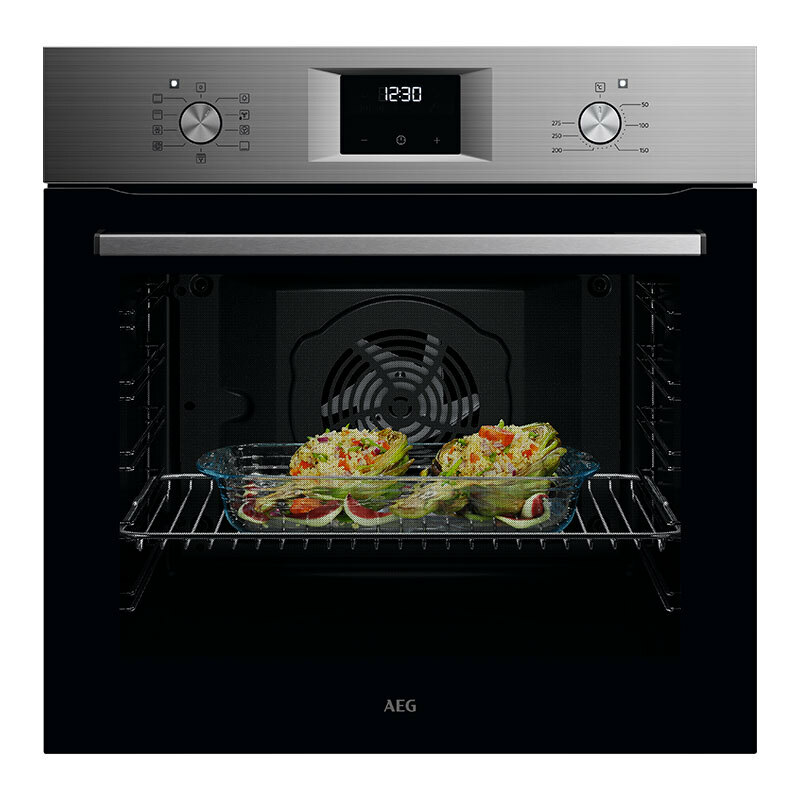 Horno multifunción AEG OU5AB20SM – 72 L, A+, Inox antihuellas