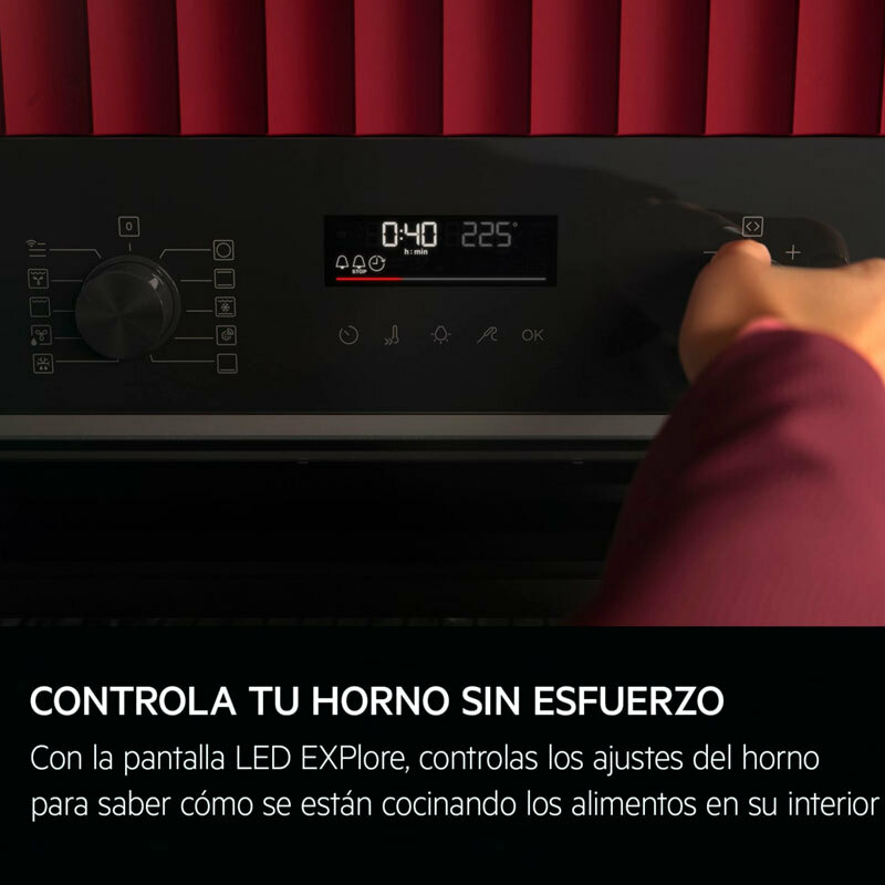 Horno integrable AEG OU5PB41WSB – Pirolítico, 72 L, WiFi