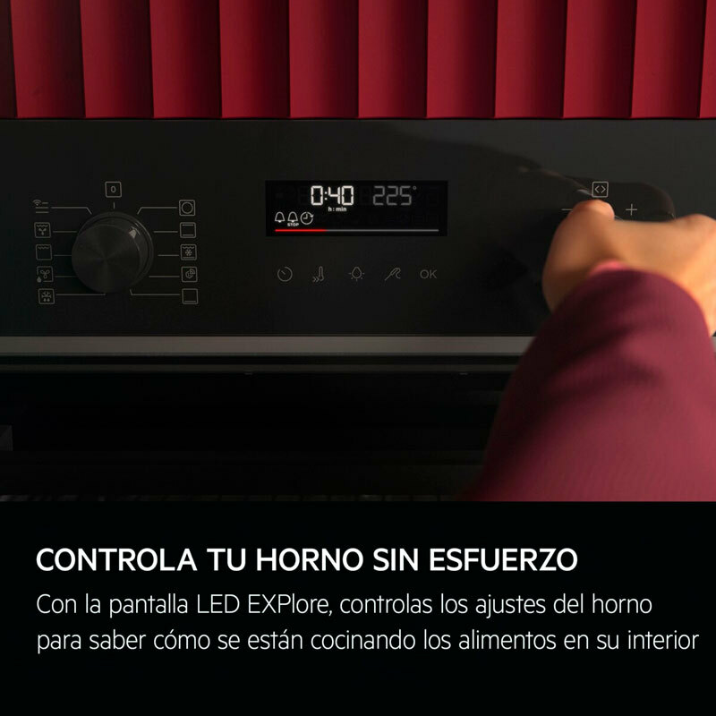 Horno multifunción integrable AEG TA5PB531AB – SteamBake, WiFi, Pirolítico