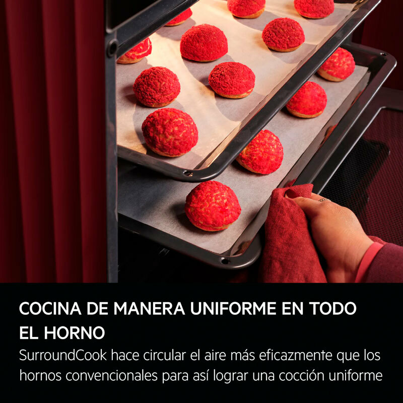 Horno multifunción compacto AEG TA5PK401B – 45 L, Pirolítico, SteamBake (vapor)