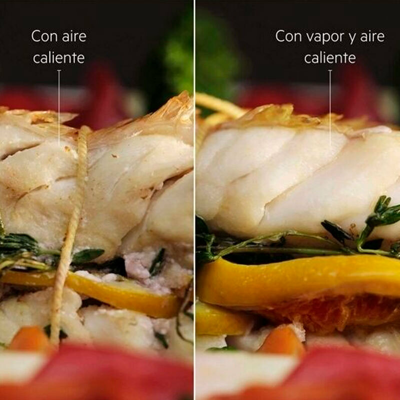 Horno de vapor AEG TR6PB531SB – 72 L, SteamCrisp, Pirolítico