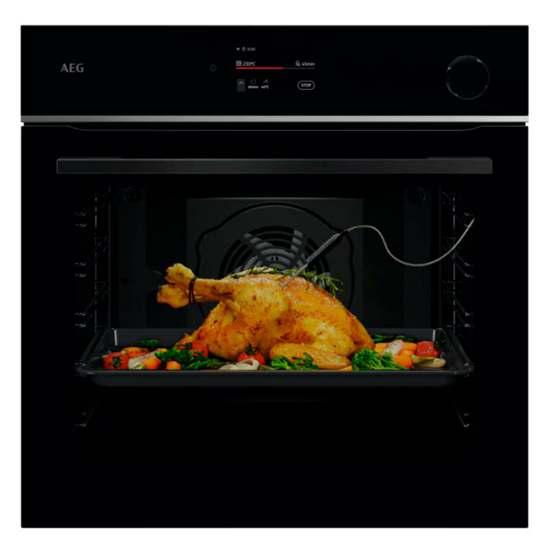 Horno integrable AEG TR7PB73FSB – SteamCrisp, 72 L, Wi‑Fi